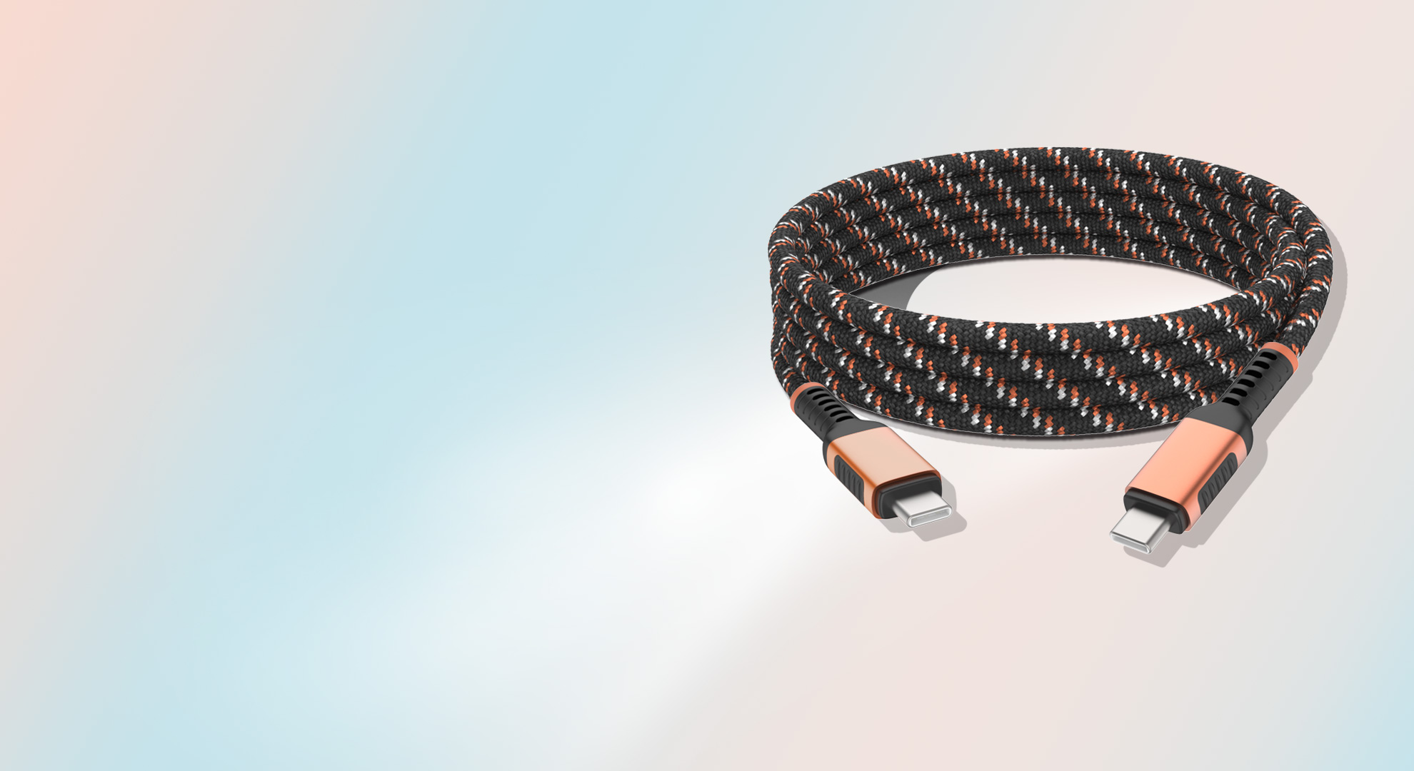 USB4 Dual-color Braided Cable